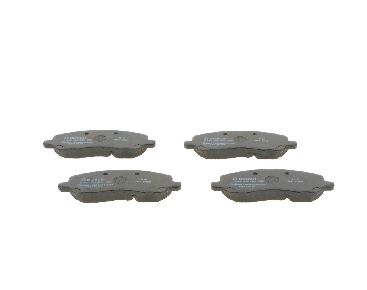 23584.160.1 BH BRAKE PADS FRONT 4008 # BOSCH 0 986 495 253