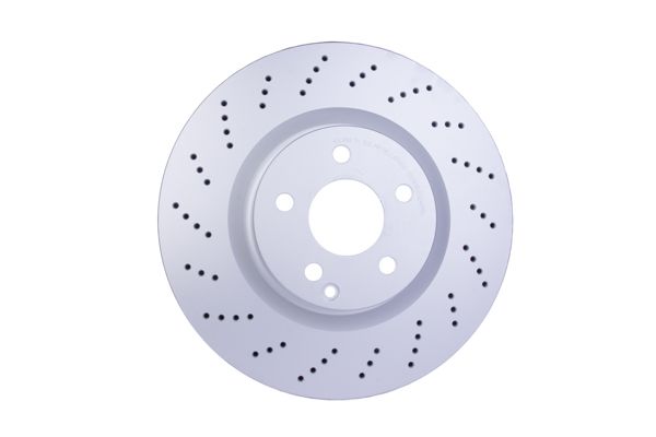 204 421 11 12 BRAKE DISC FRONT 344MM X-DRILL - 5502 HELLA 8DD 355 116-951