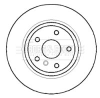 34 11 6 750267 BRAKE DISC FRONT 348MM E65/66 3408 BORG BBD5915S
