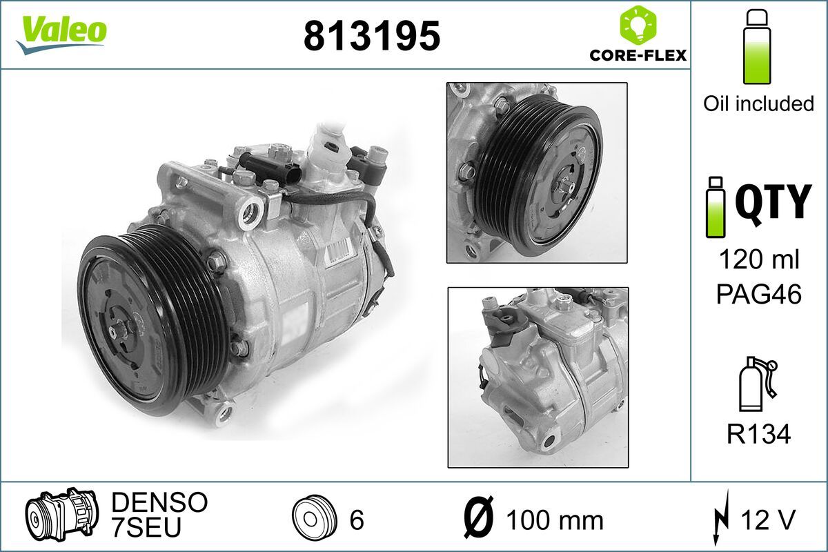 000 230 91 11 A/C COMPRESSOR VALEO
