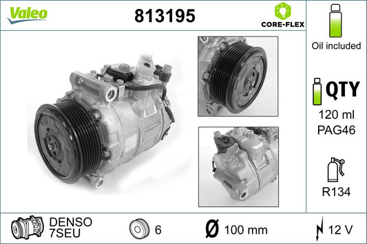 000 230 91 11 A/C COMPRESSOR VALEO