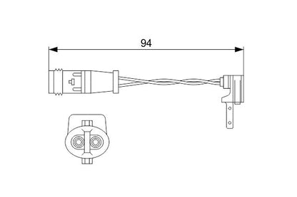 169 540 16 17 SENSOR BRAKE W176/246 # BOSCH 001-10-18967 BBR (ES)