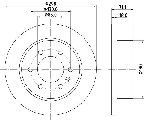910 423 02 00 BRAKE DISCS REAR SPRINTER - 5546+ HELLA 355.131-841