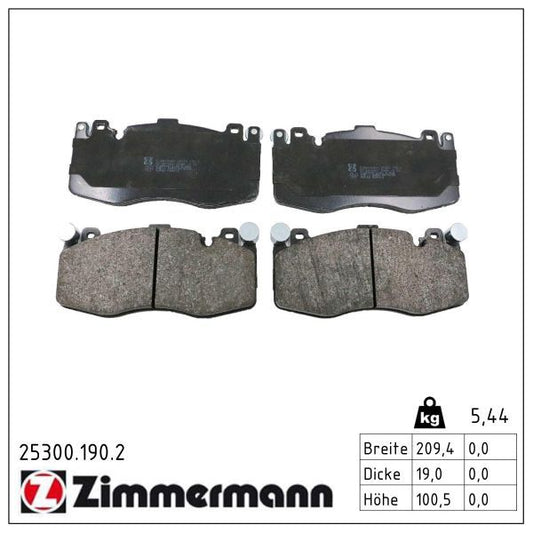25300.190.2 BRAKE PADS FRONT X5/X6 M F15/16 F85/86 BOSCH