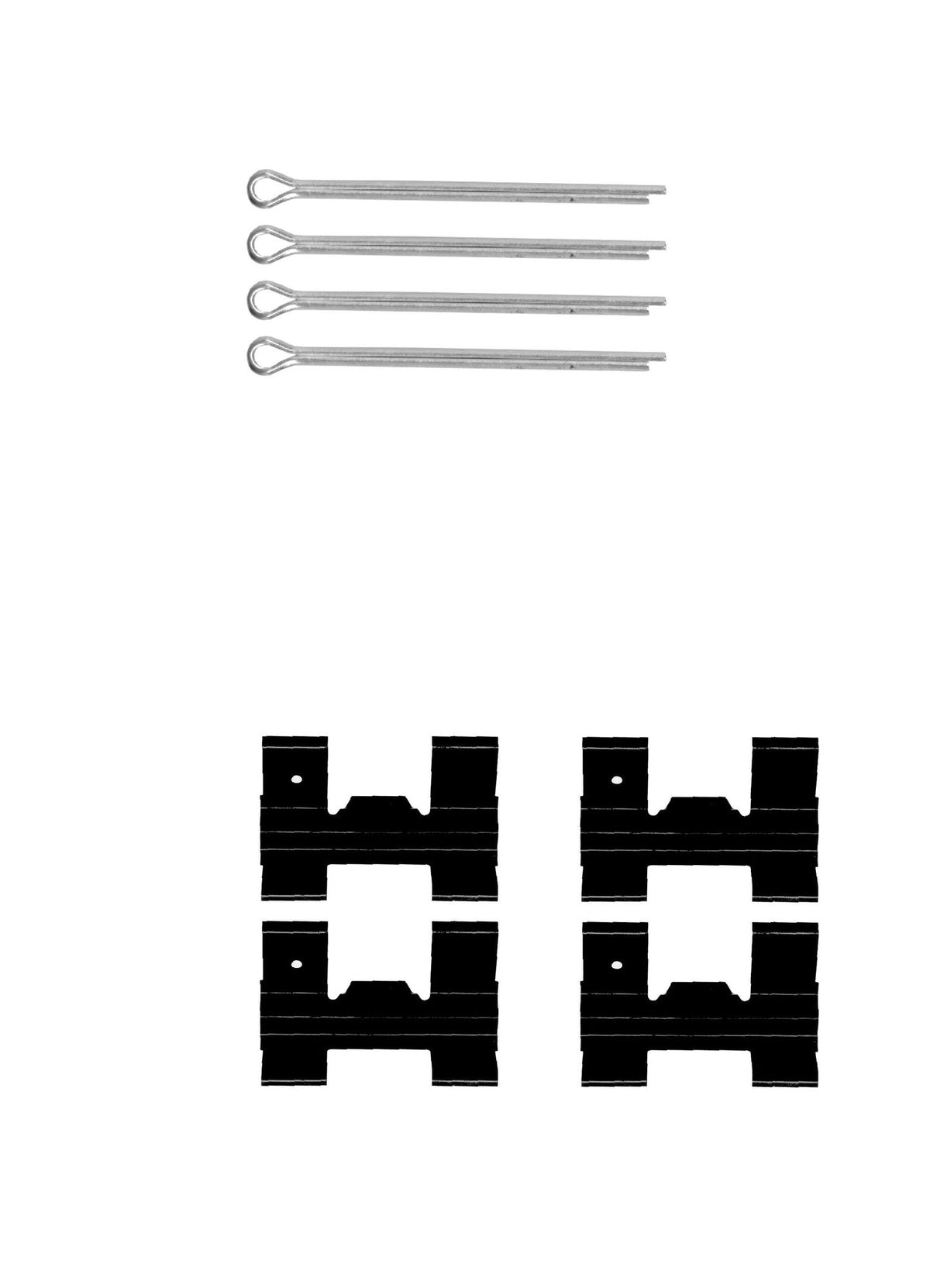 STC8573 PAD RETAINING KIT L/ROVER SOLID DISC