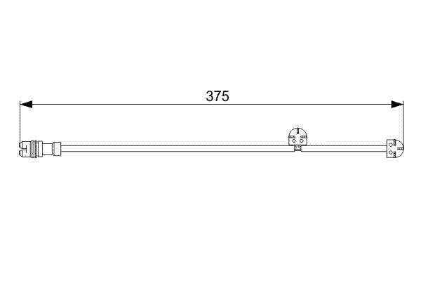 99761275900 SENSOR BRAKE PAD FR RH 997 # BORG 1 987 473 024