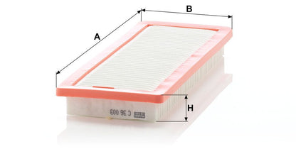13 71 7 568728 BLP AIR FILTER R56 COOPER - ADP152204+ MANN HUMMEL BLP ETD 20/5/24