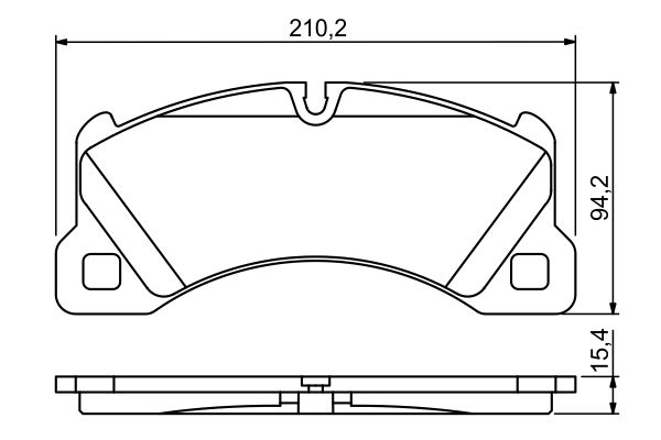 GDB1774 BH BRAKE PADS FRONT TOUAREG/CAYENNE/Q7 # BOSCH 0 986 494 206