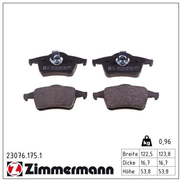 7135.2 BRAKE PADS REAR XC70 VOLVO  355.008-871