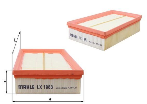 C2433/2 BLP AIR FILTER KOLEOS MANN HUMMEL ADN12256