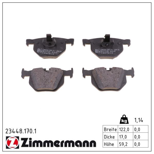7232.2 BH BRAKE PADS REAR X5 E70/71 09/09- BOSCH 0986494862 OLD