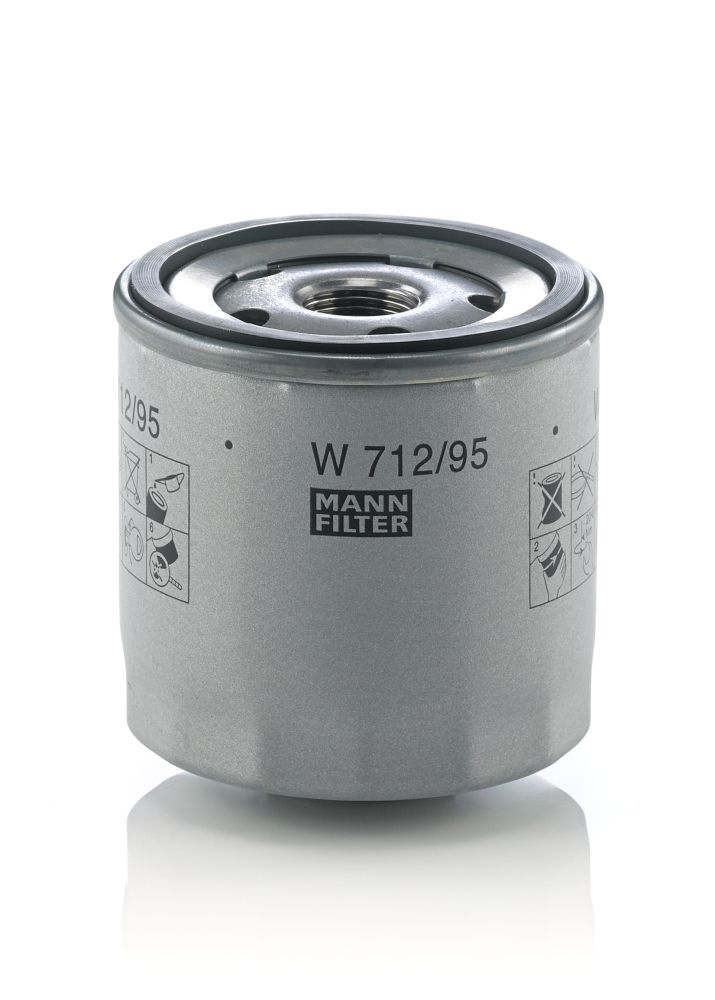 04E 115 561 MA OIL FILTER UP/A3/GOLF TSI/TFSI - W712/95 *# MANN HUMMEL W712/95