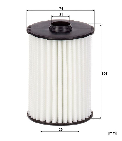 46349008 MA OIL FILTER - HU8021Z # MANN HUMMEL HU8021Z