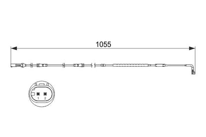 34 35 6 775850 BRAKE SENSOR FR F5/F7 7/5 SERIES BOSCH AP834
