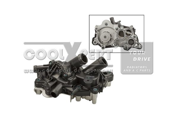 04E 121 600BD BBR WATER PUMP ASSY W/OUTLET PIPE # COOLXPERT 001-10-25801