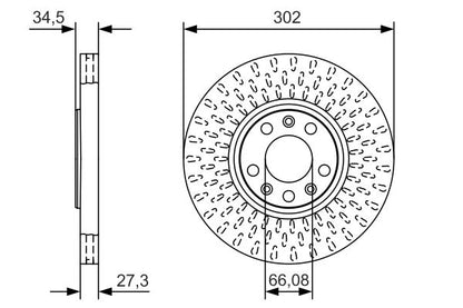 4249F8 PEUGEOT RTZ FRONT DISCS - RARE BOSCH 0 986 479 A88