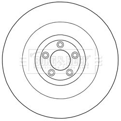 C2P10565 BRAKE DISC FRONT LH - ALCON BRAKE BORG BBD6024S
