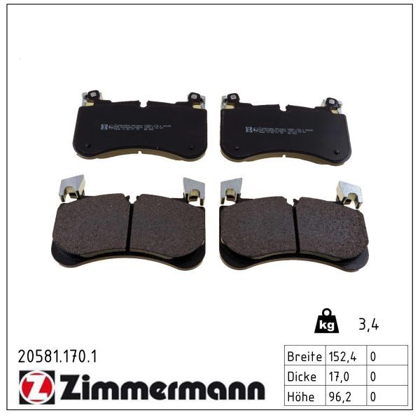 LR138646 BRAKE PAD FRONT HELLA 355.039-881