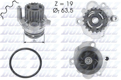 038 121 011D WATER PUMP 1.9TDI+S3 DOLZ BWP1933