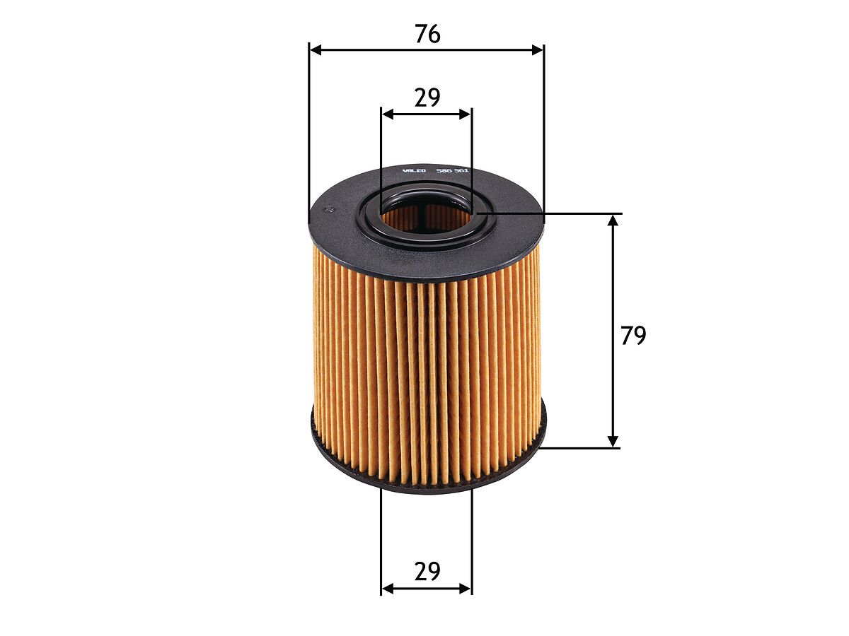 1275810 OIL FILTER XC70 2.4LT CARTRIDGE 98>>  586561  HU819X