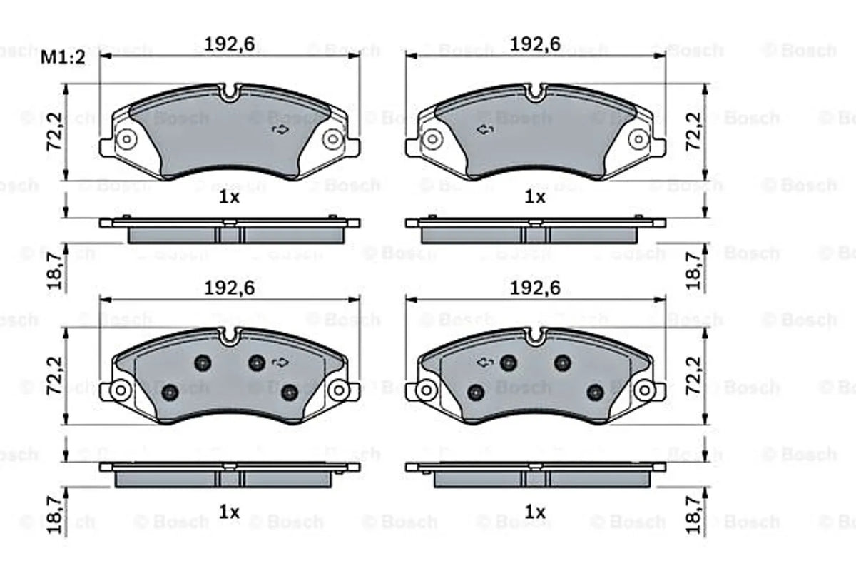 Bosch 0986494980 brake pad set