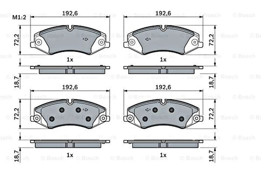 Bosch 0986494980 brake pad set