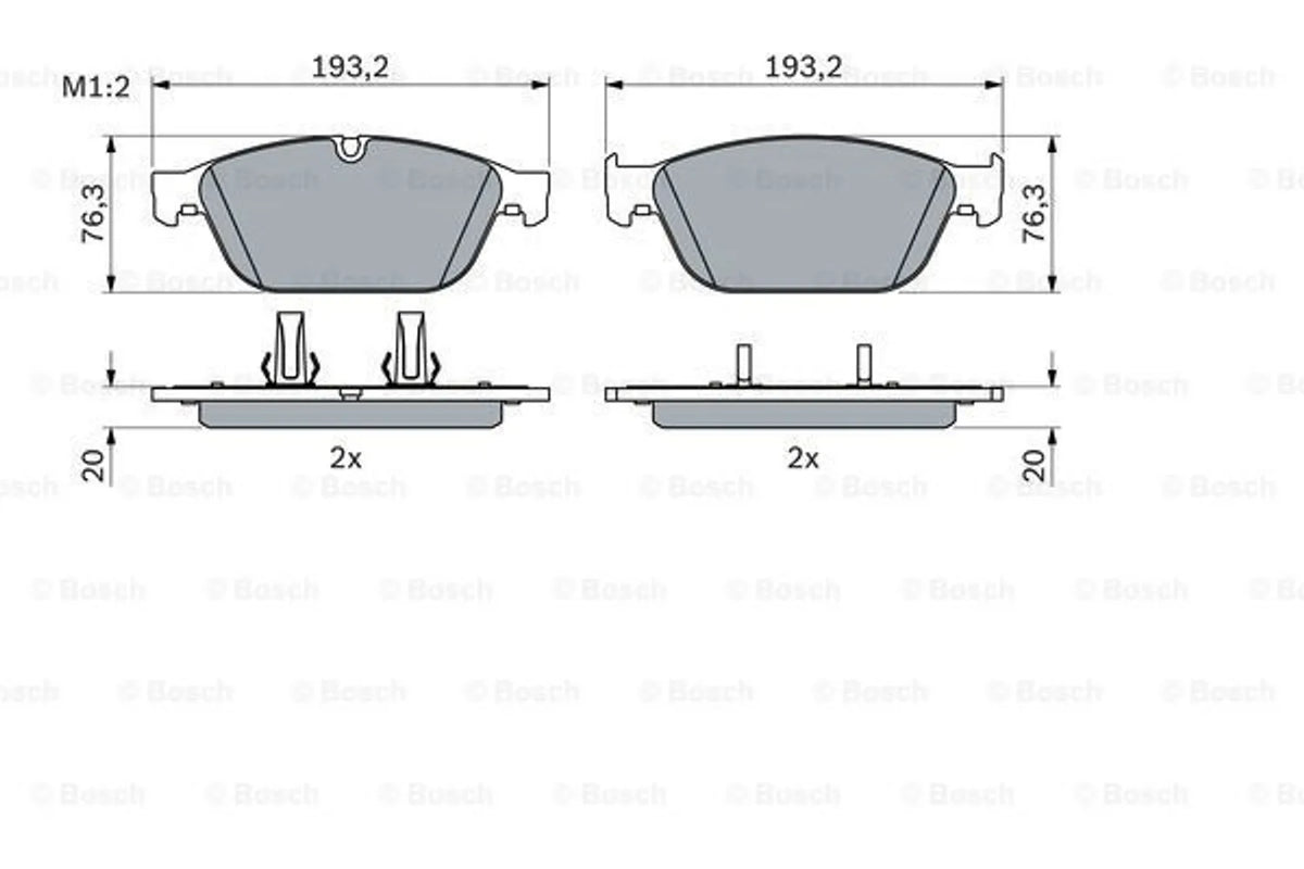 Bosch 0986494988 brake pad set