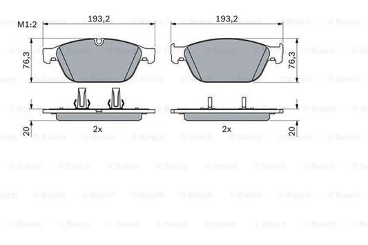 Bosch 0986494988 brake pad set