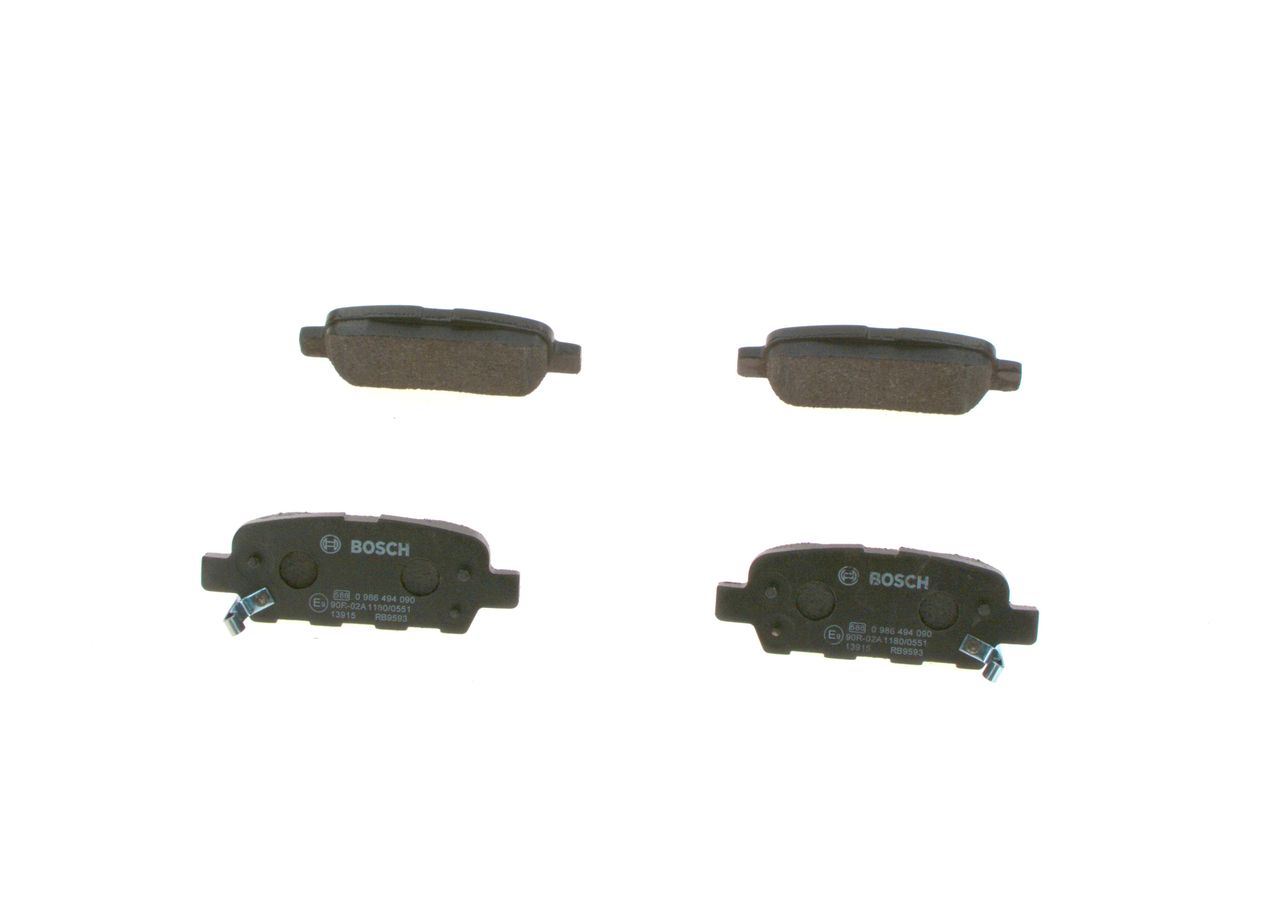 5843.2 BH BRAKE PADS REAR RENAULT # BOSCH 0 986 494 090
