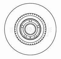 8E0 615 301K BRAKE DISC FRONT 345MM  3326 BORG BBD5806S