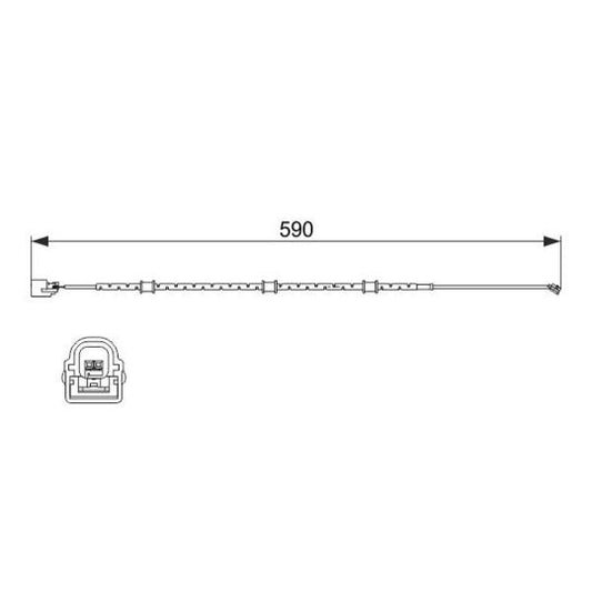 Bosch 1987474513 Warning Contact, brake pad wear