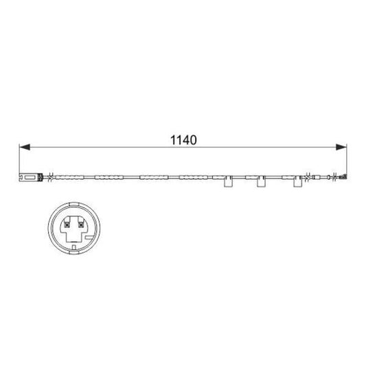 Bosch 1987473525 Warning Contact, brake pad wear