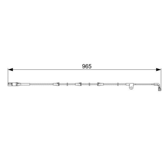 Bosch 1987473027 Warning Contact, brake pad wear