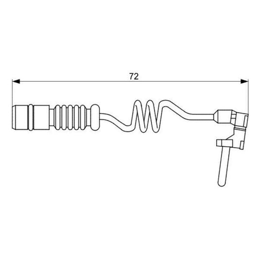 Bosch 1987473057 Warning Contact, brake pad wear