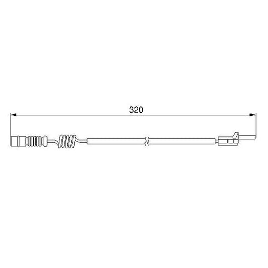Bosch 1987474964 Warning Contact, brake pad wear