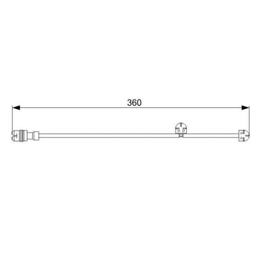 Bosch 1987473023 Warning Contact, brake pad wear