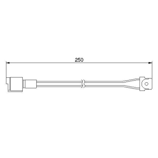 Bosch 1987474905 Warning Contact, brake pad wear