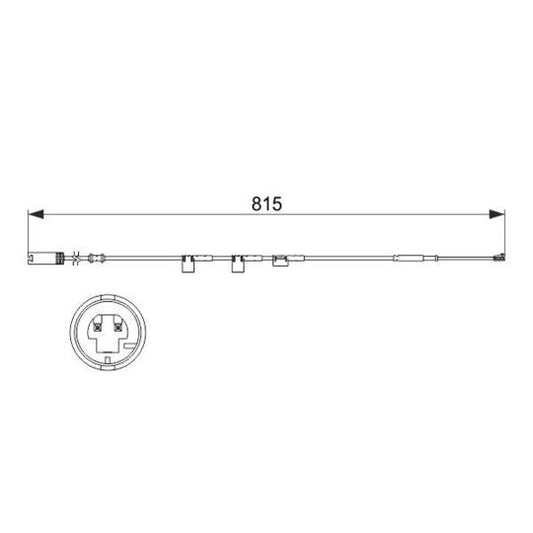 Bosch 1987473524 Warning Contact, brake pad wear