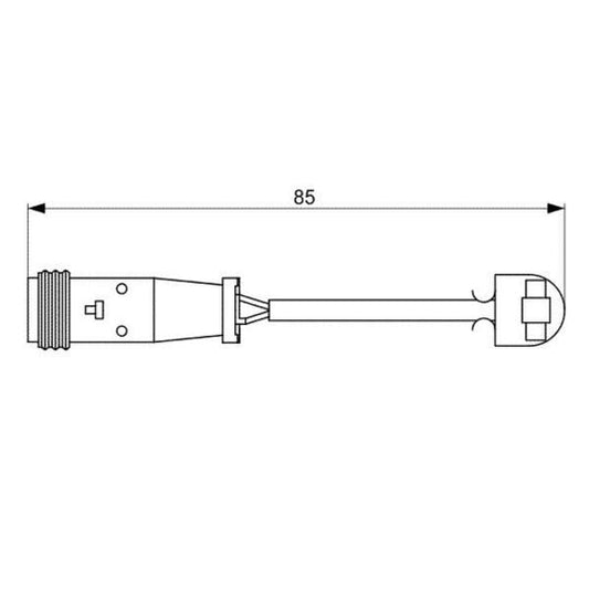 Bosch 1987473038 Warning Contact, brake pad wear