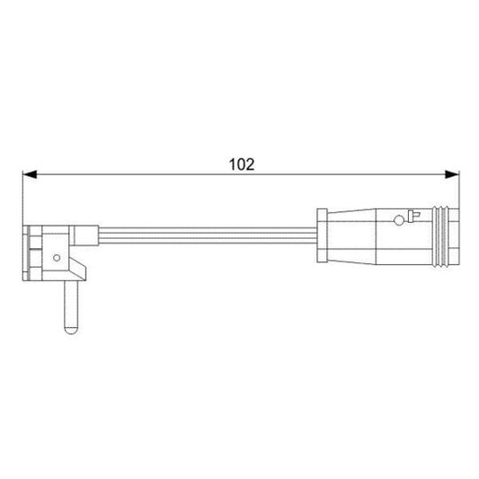 Bosch 1987473019 Warning Contact, brake pad wear