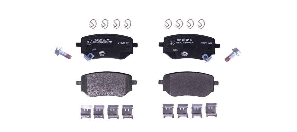 3888.2 BRAKE PADS REAR X-Class G 2018>> # HELLA 355.037-951