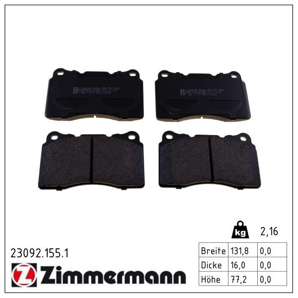 4804.2 BRAKE PADS FRONT MEGANE  355 011-431