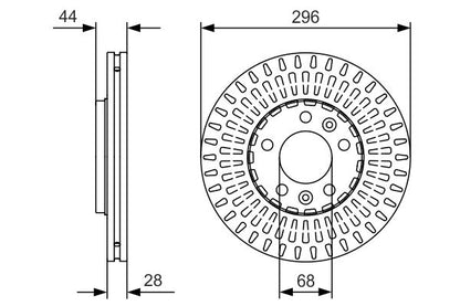 430.2638.20 ZI BRAKE DISC FRONT TRAFIC RENAULT - 2638 BBR 430.2638.20