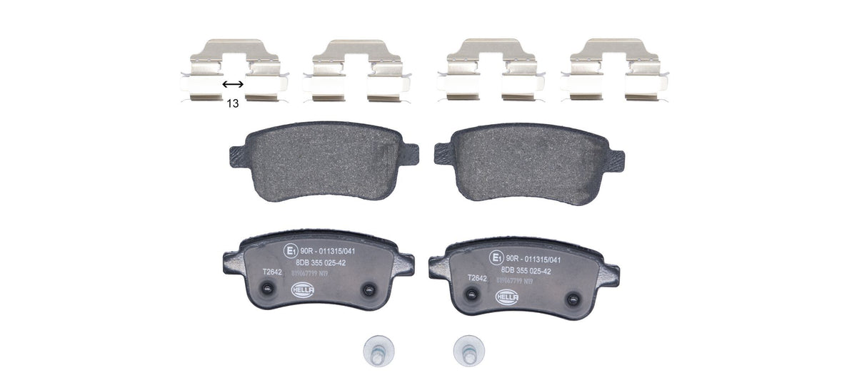 2756.2 BRAKE PADS REAR RENAULT MEGANE SERIES 3 ELEC HB  355.025-421