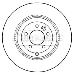 LR016192 BRAKE DISC REAR  R/R SPORT AA> BORG BBD5996S