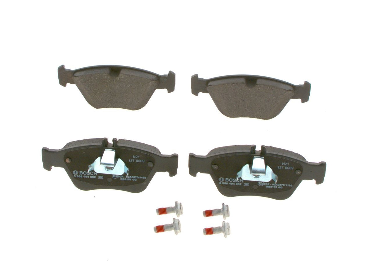 7086.2 BH BRAKE PADS FRONT MERC W202 BOSCH 0 986 494 002