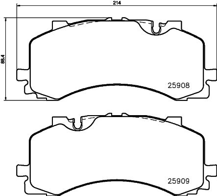 5692.2 BRAKE PADS FRONT SQ7 BOSCH 355.036-471