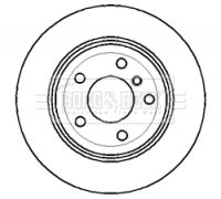 34 20 1 166073 BNB BRAKE DISC REAR  E46 328/330 320MM 1295 BORG BBD5120