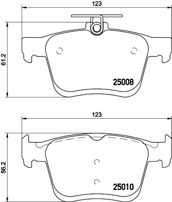 7293.2 HELLA PAGID BRAKE PADS REAR MK7