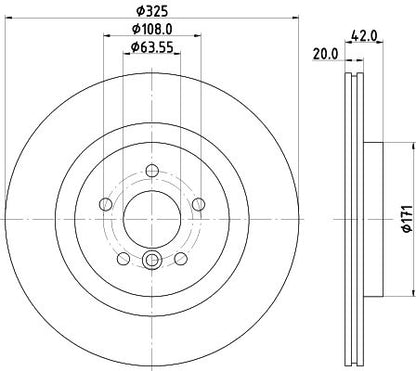 T4N1744 BH BRAKE DISC REAR BOSCH 0 986 479 E61